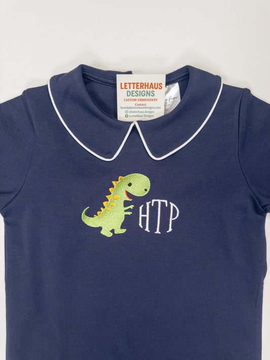 Monogrammed Dinosaur Toddler Outfit