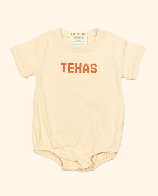 “TEXAS” Block Letter Bubble